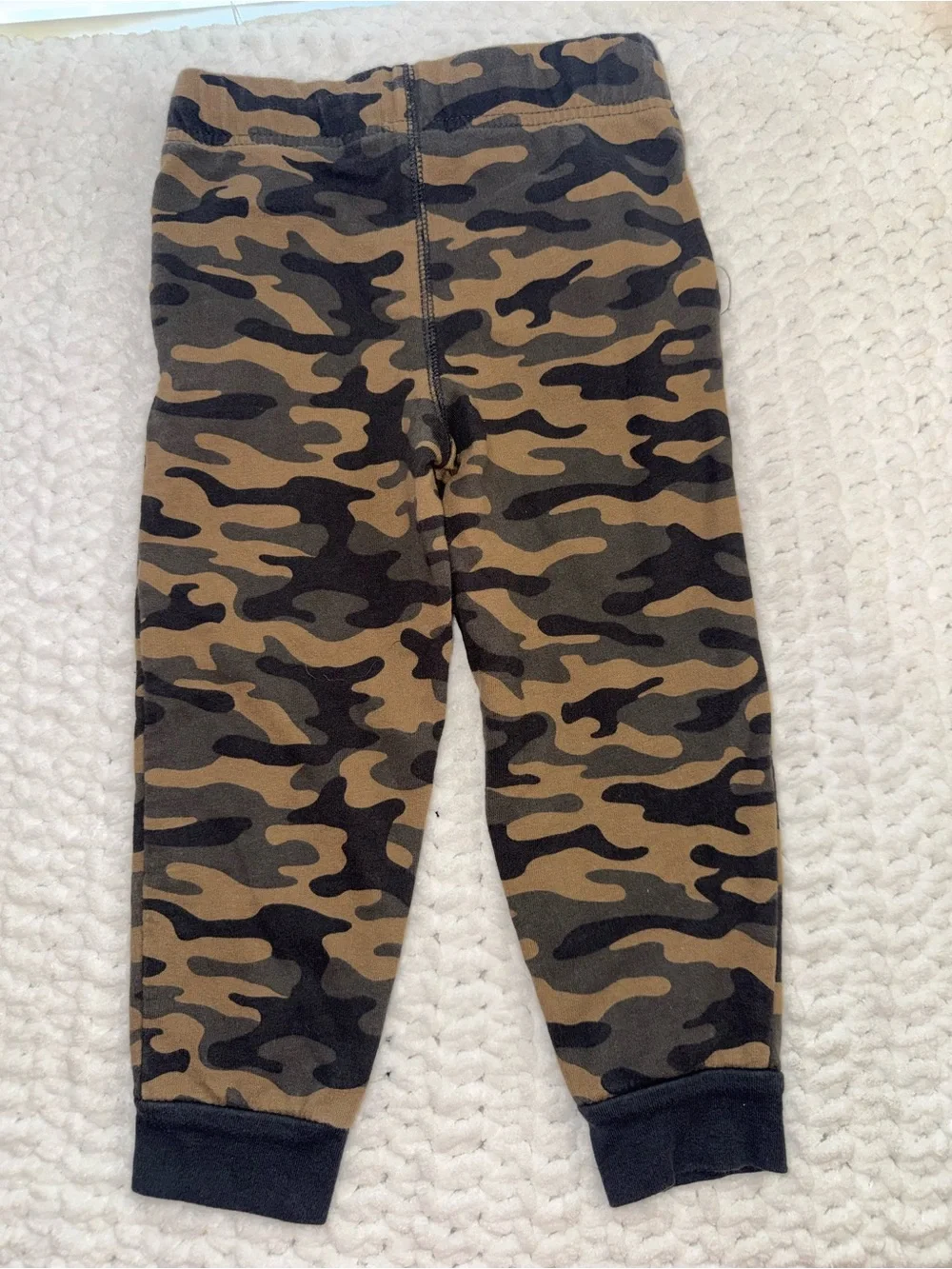 Carter's Boys Camo Drawstring Joggers - Brown & Black